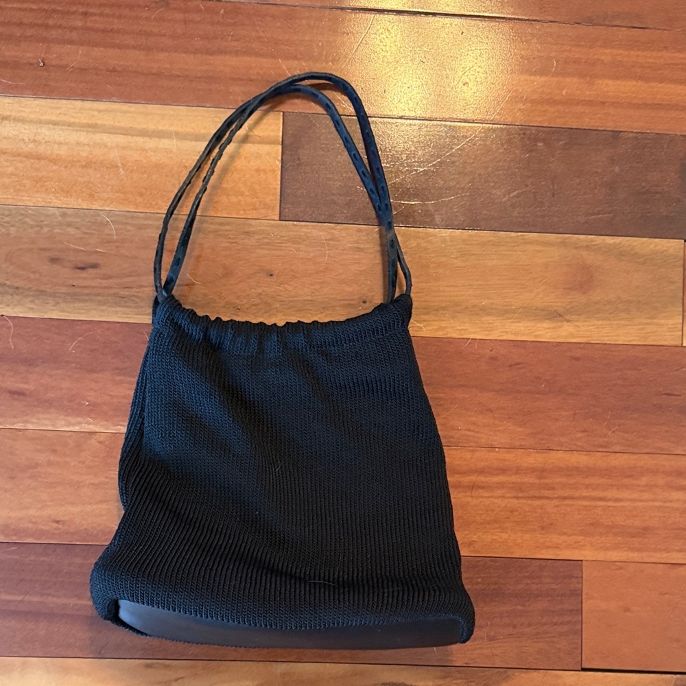 The Sak Black Knit Shoulder Bag